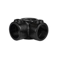 Doos Hoekstuk doorlopende staander - zwart-B / 26,9 mm (70 stuks)